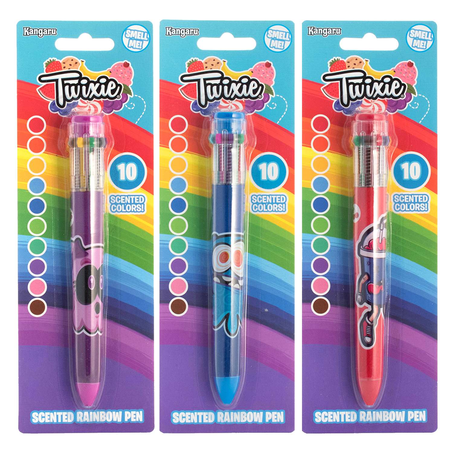 Ручка Kangaru Twixie Красная многоцветная ароматизированная 10 в 1 - фото 3