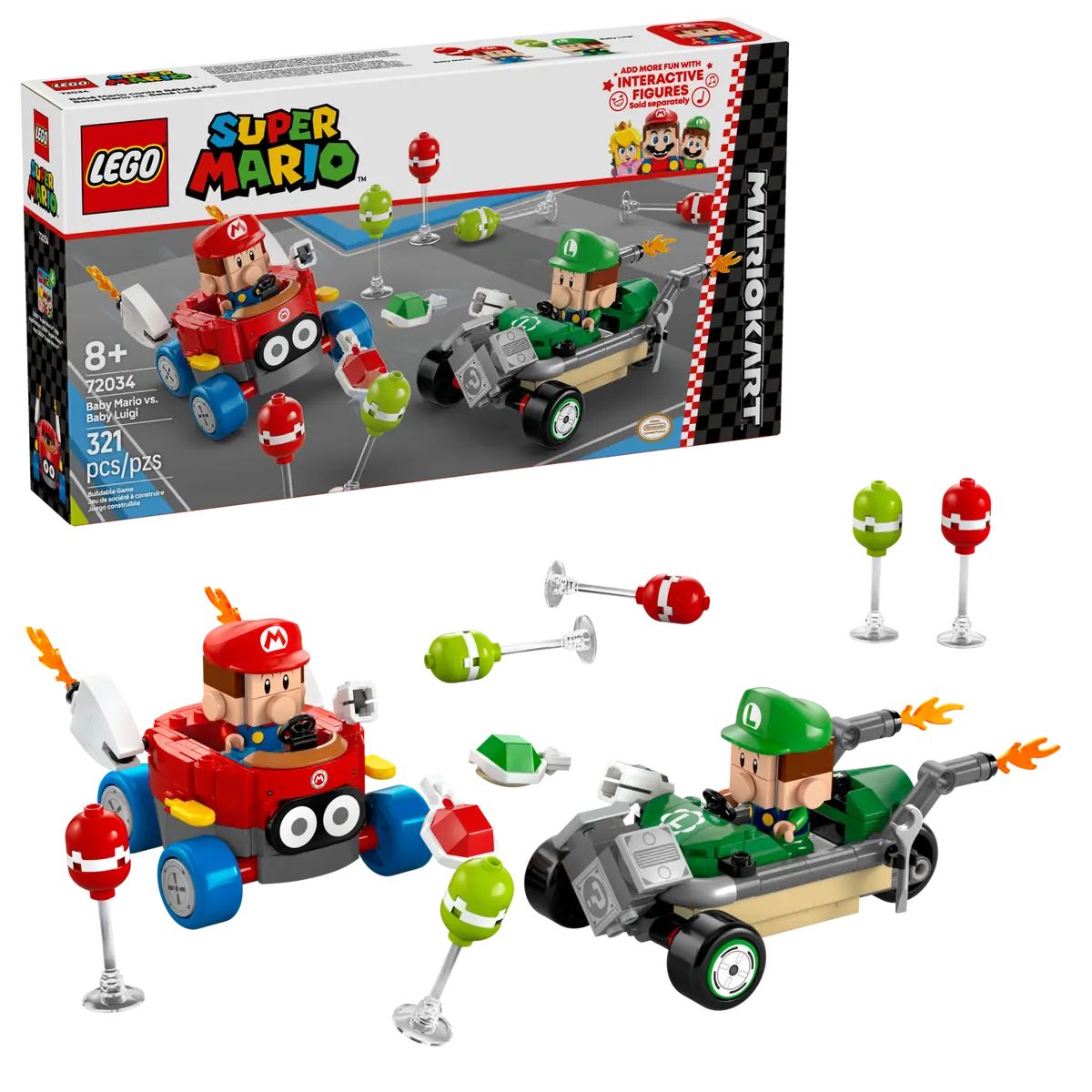 Конструктор LEGO Mario Kart Малыш Марио против Малыша Луиджи 72034 - фото 1