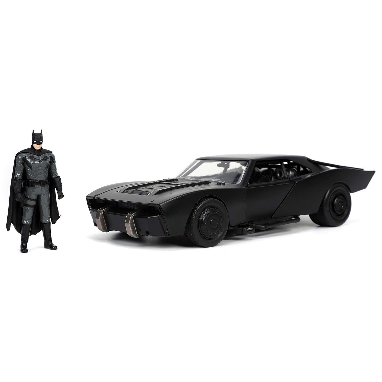 Машина Jada Batman 1:24 Batmobile 2021 с фигуркой Batman 32731 Черная ТоуR64 ТоуR64 - фото 1