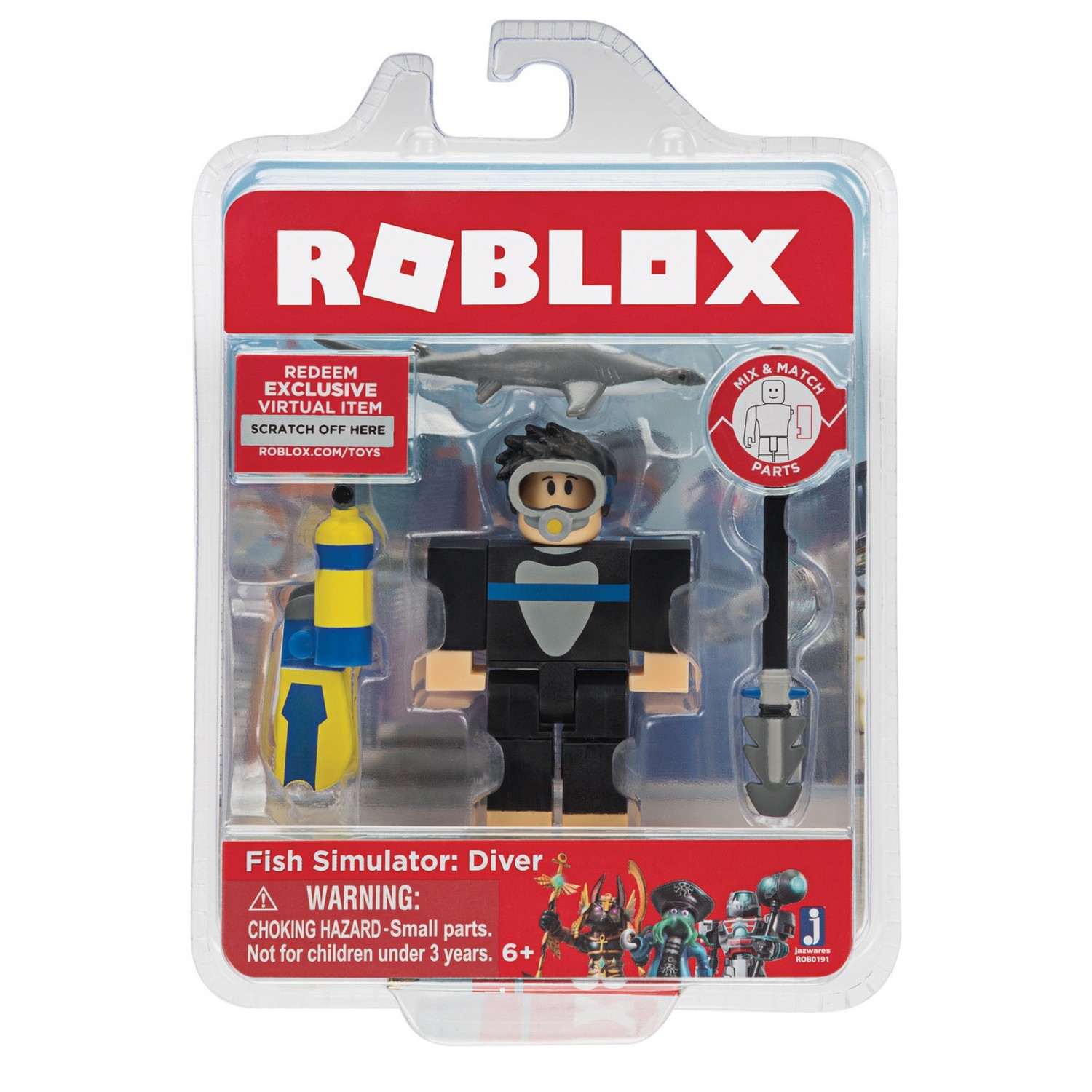 Фигурка ROBLOX Симулятор рыбалки Дайвер ROB0191 купить по цене 99 ₽ в  интернет-магазине Детский мир