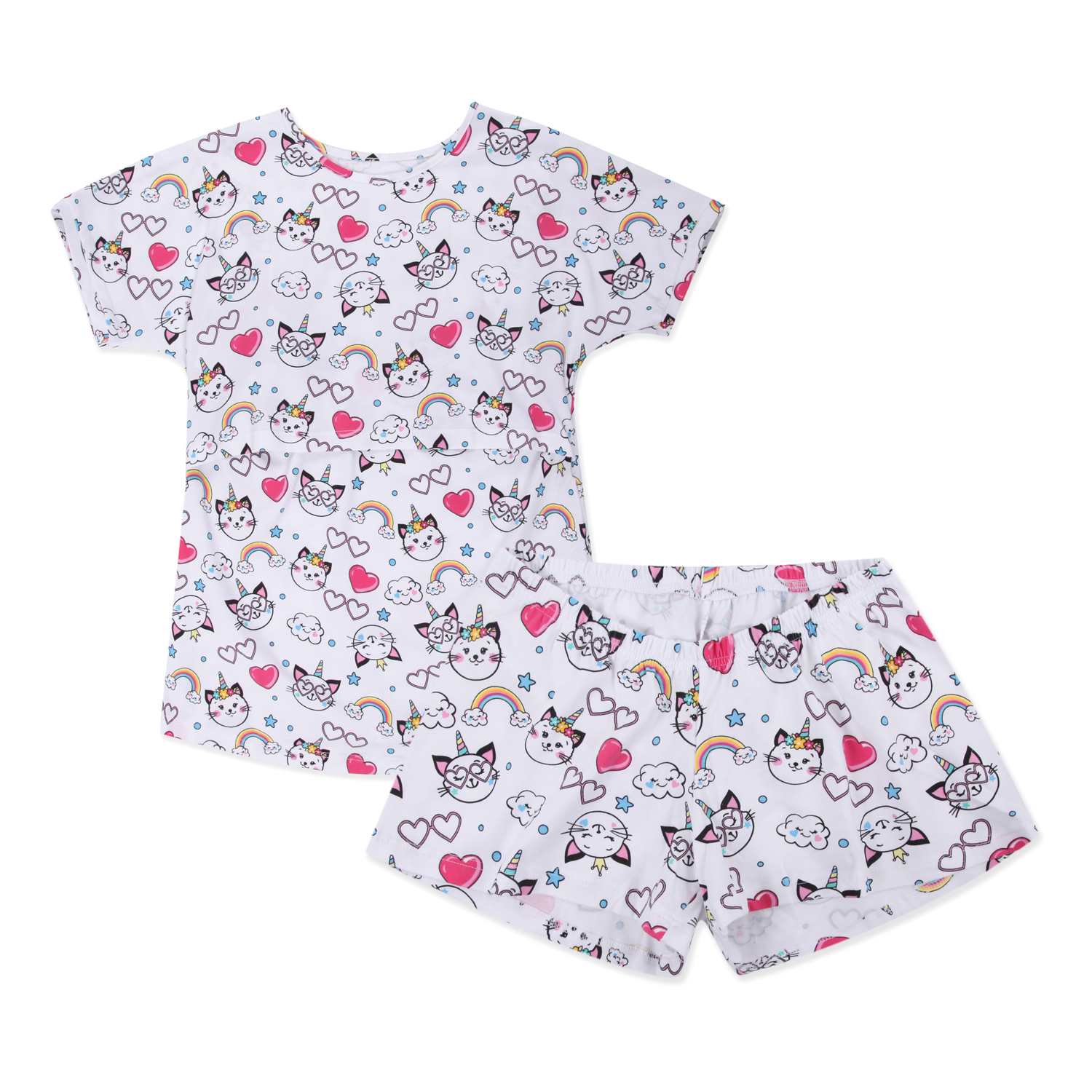 Пижама для беременных Fest П46505К Голубой/белый/розовый - фото 1