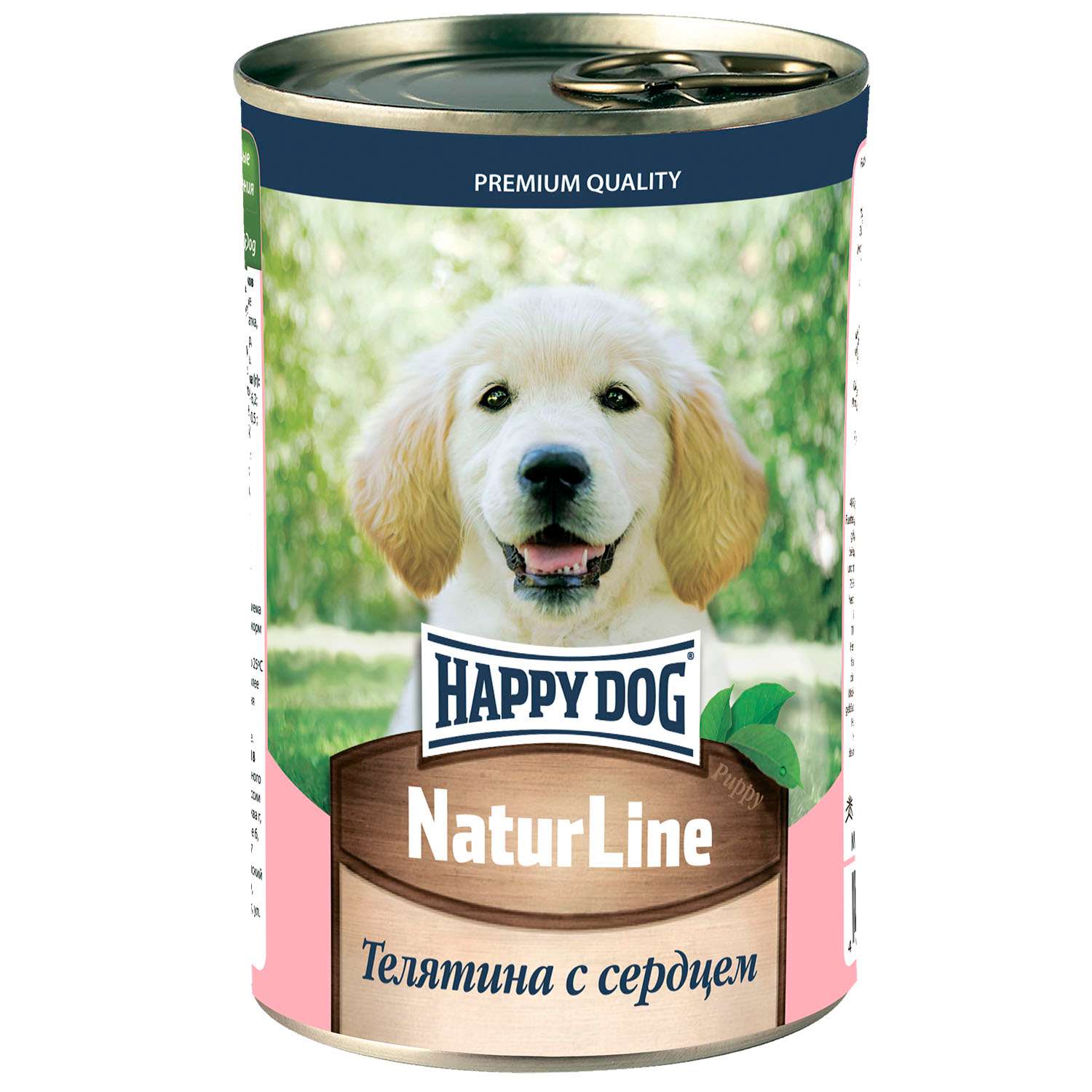 Корм для щенков Happy Dog телятина с сердцем 410г - фото 1