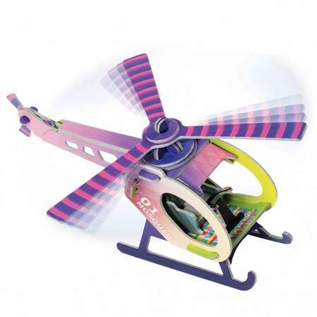 Игрушка из картона Умная бумага Сборная Вертолетик 426