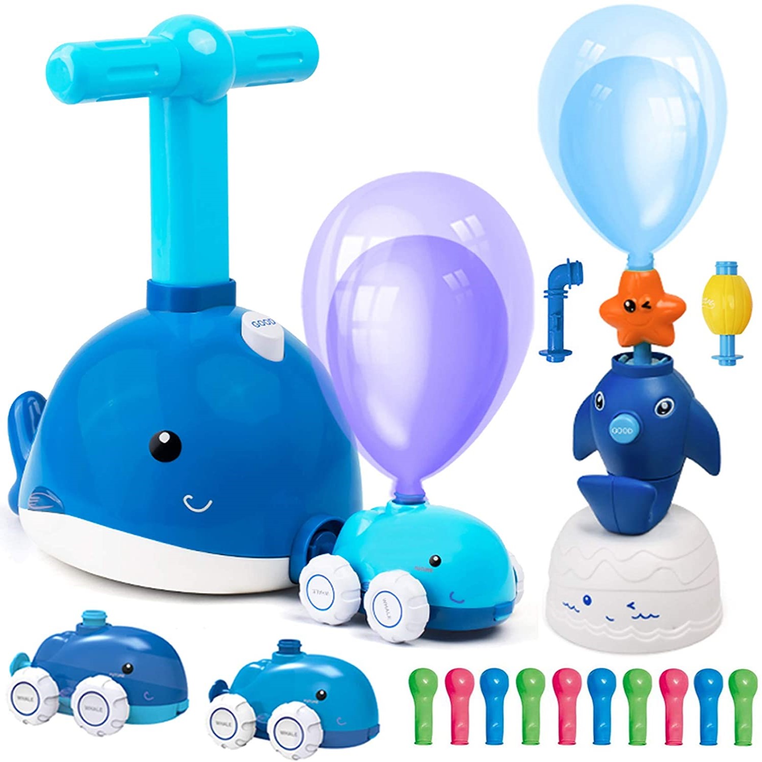 Игровой набор транспорт PELICAN HAPPY TOYS машинки с воздушными шариками для детей - фото 1