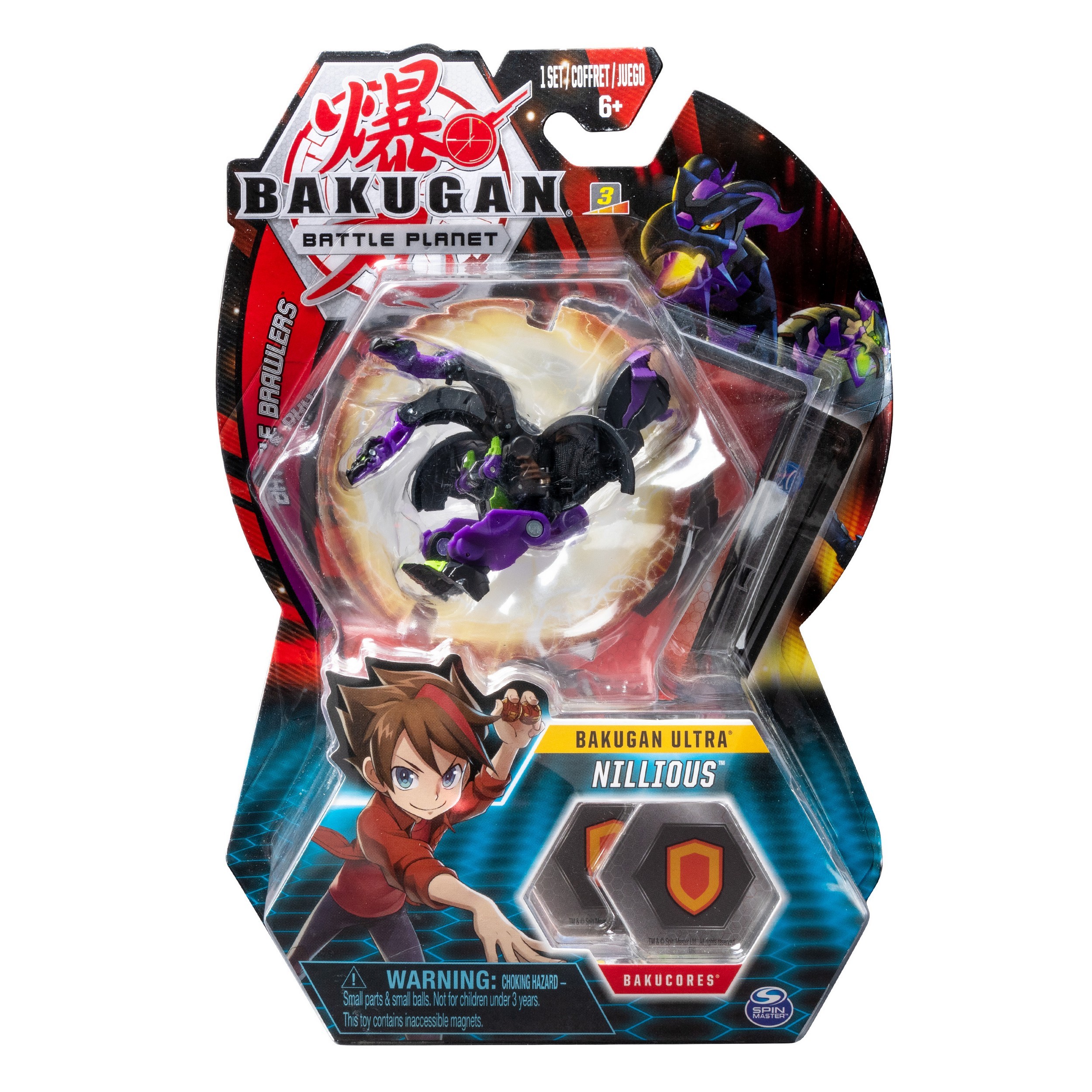 Фигурка-трансформер Bakugan Ультра Dbl HeadDrgn Black 6045146/20104038  купить по цене 49 ₽ в интернет-магазине Детский мир