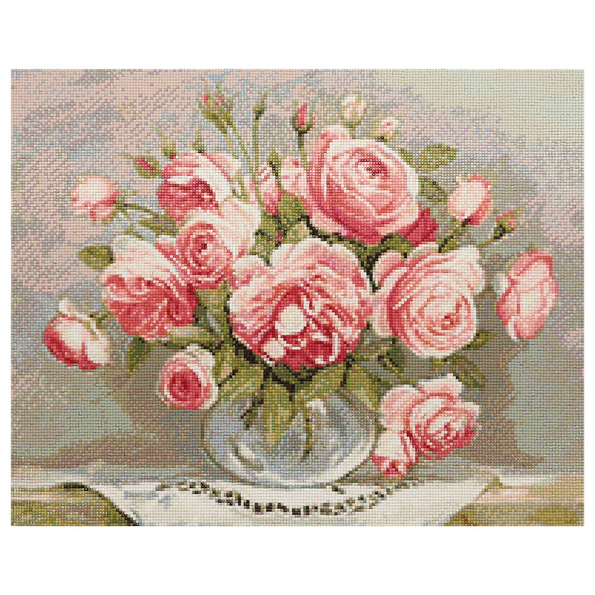 Алмазная мозаика Cristyle картина стразами Розы 50х40 см Cr 540057 - фото 1