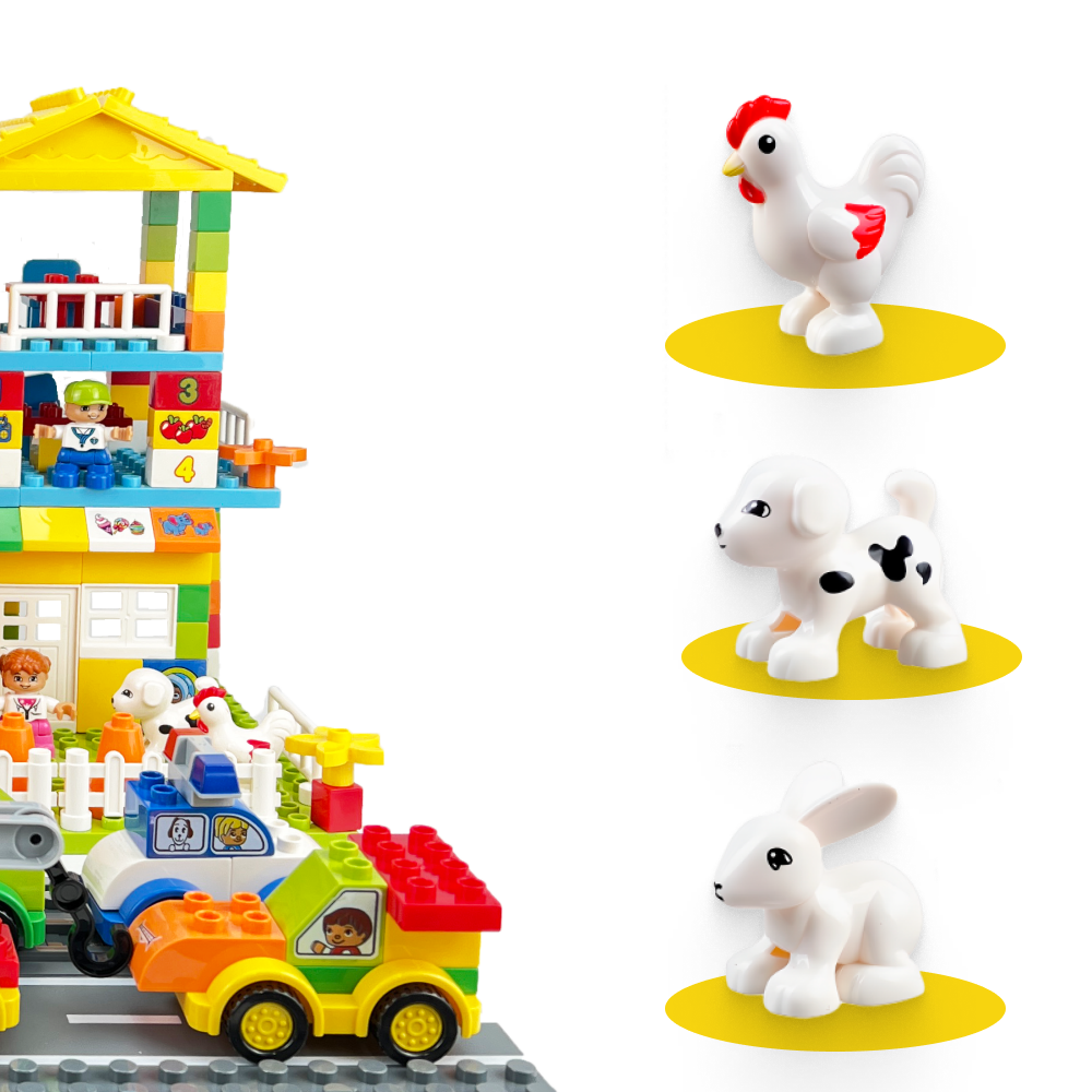 Игрушка LX Конструктор Duplo Городская суета 361 деталь - фото 6