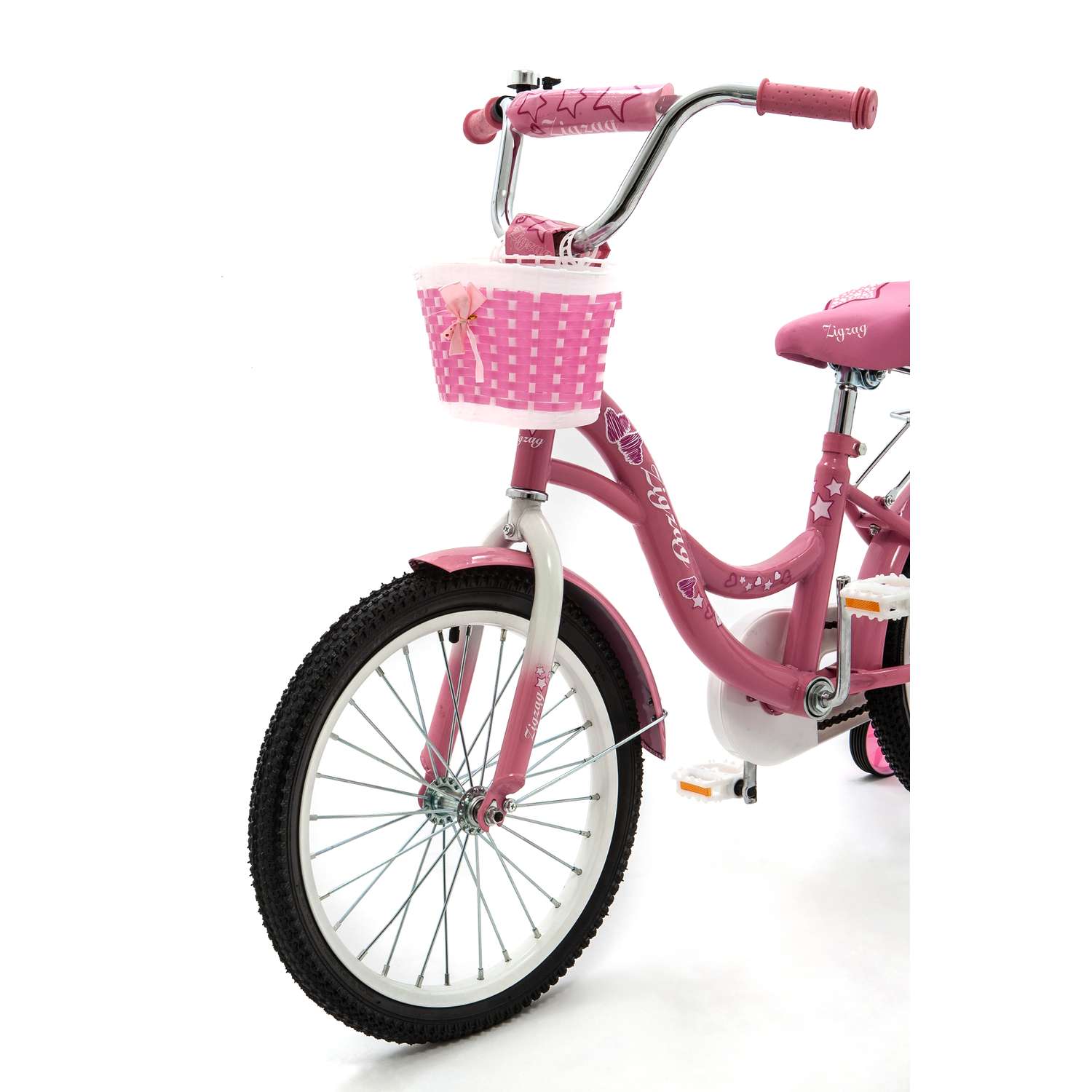 Велосипед ZigZag GIRL розовый 18 дюймов - фото 9