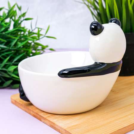 Тарелка керамическая iLikeGift Panda bowl глубокая