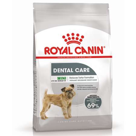 Корм для собак ROYAL CANIN Mini Dental мелких пород предрасположенных к образованию зубного камня 1кг