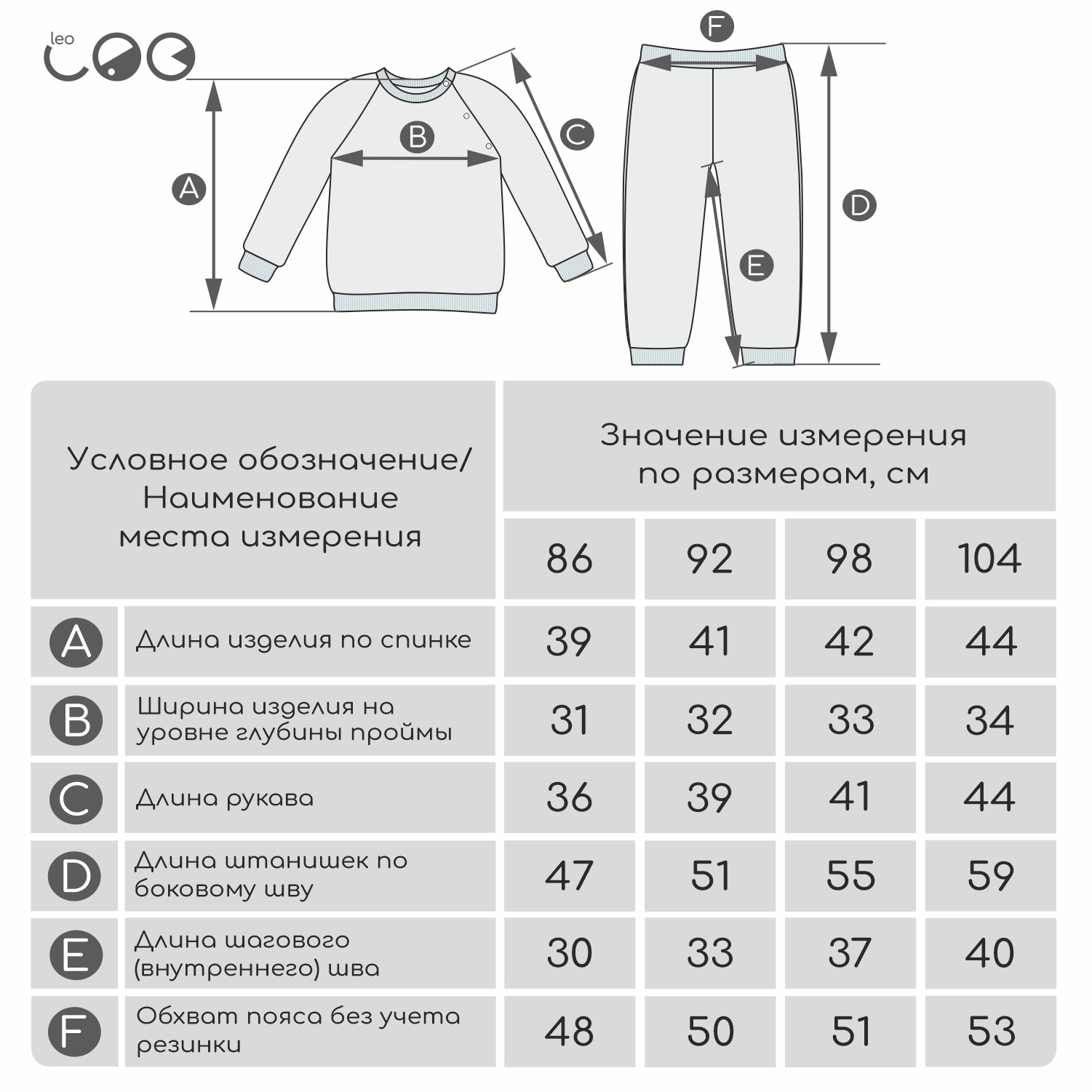 Костюм LEO 2019А-2/1_ментоловый - фото 4