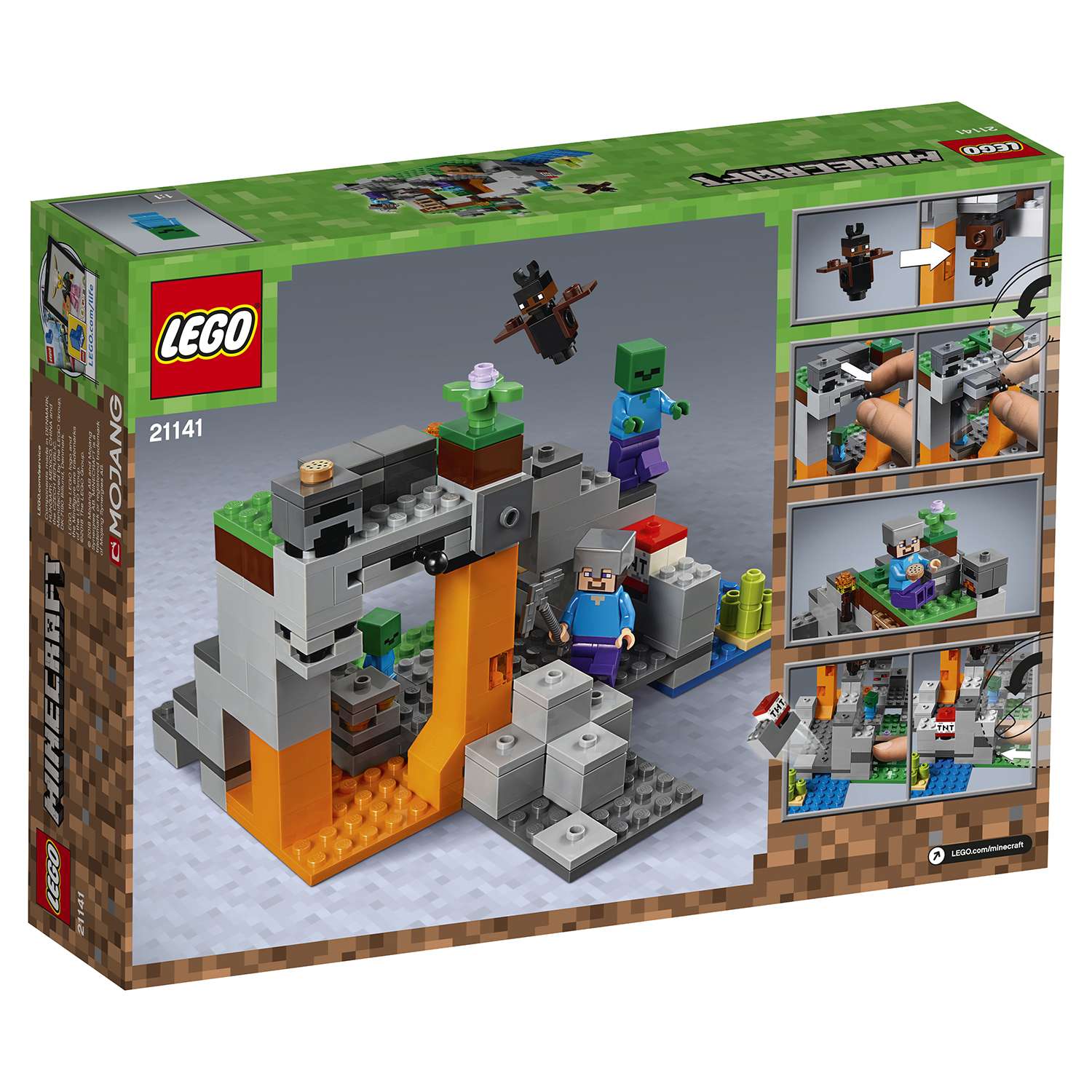 Конструктор LEGO Minecraft Пещера зомби 21141 - фото 3