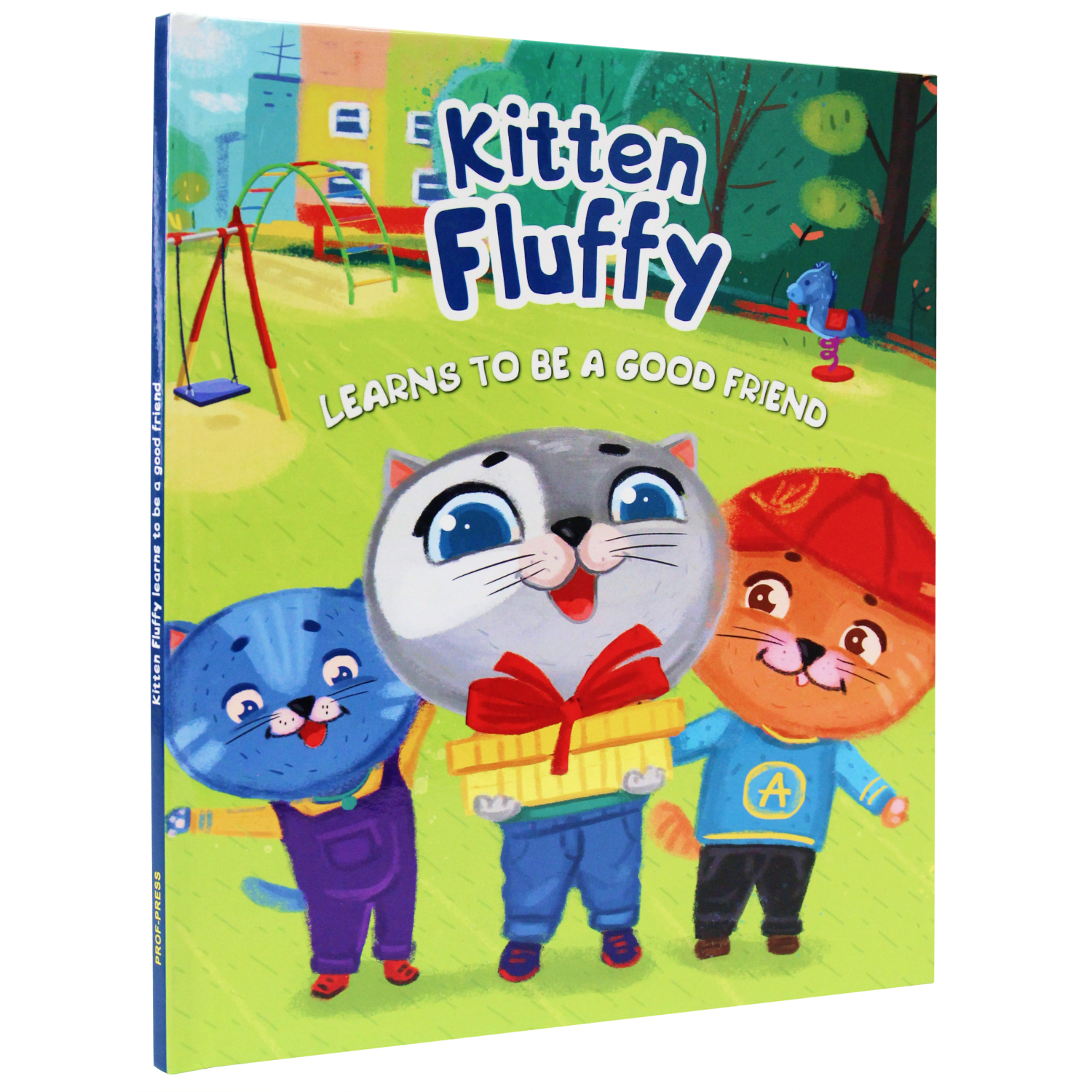 Книга Проф-Пресс на английском языке Kitten Fluffy learns to be a good  friend