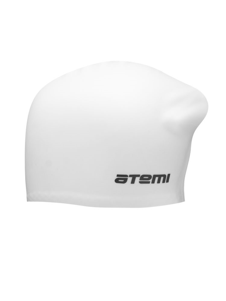 Шапочка для плавания LC-01 Atemi для длинных волос силикон объём 56-64 см цвет белый - фото 2