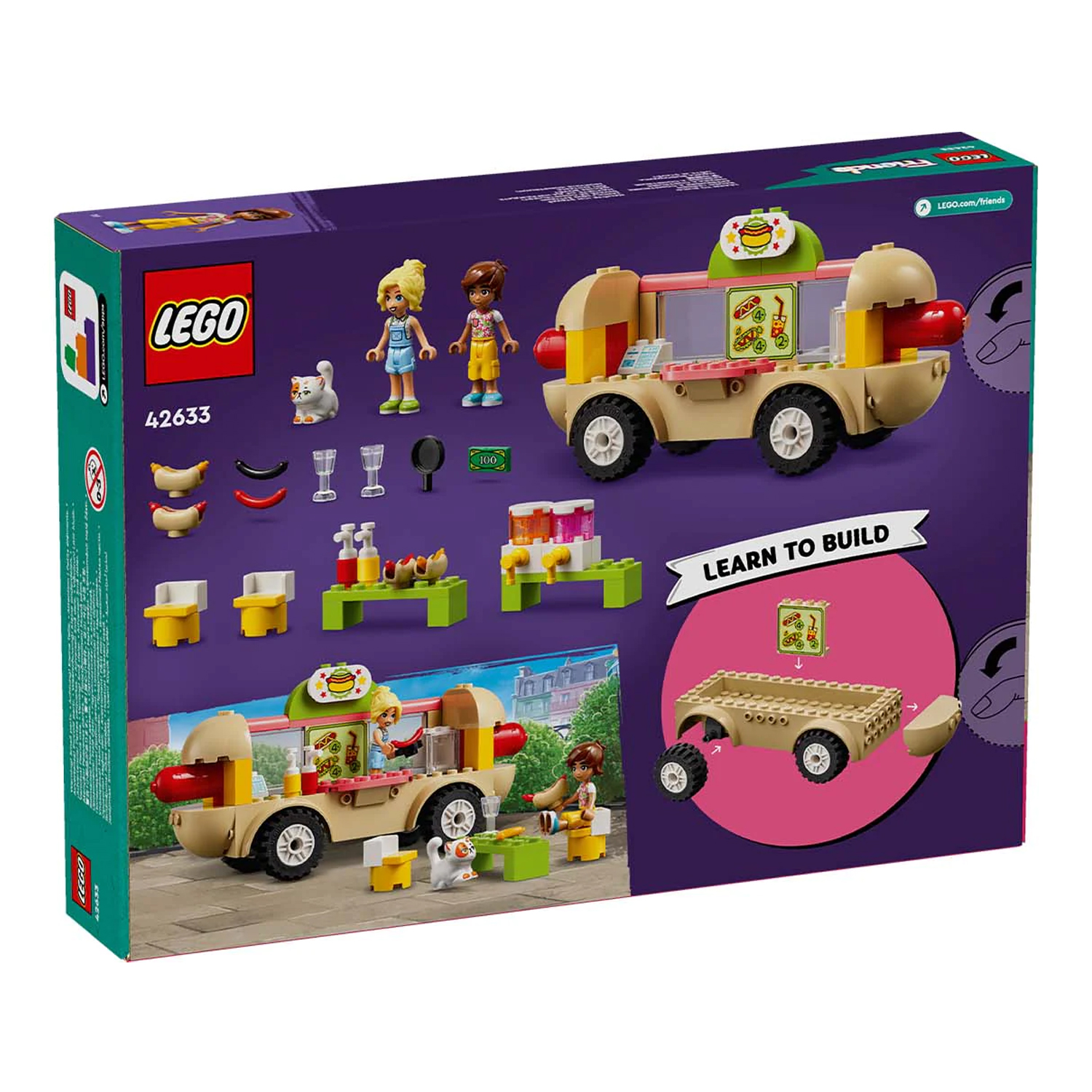 Конструктор детский LEGO Friends Фургон Хот-дог 42632 - фото 5