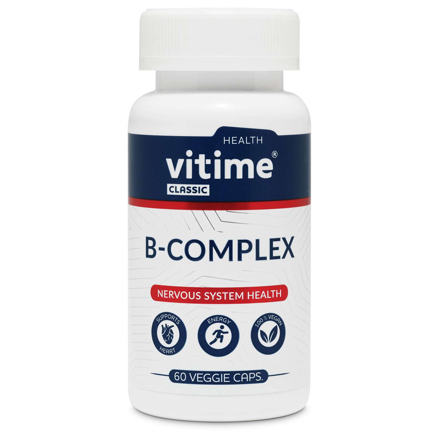 Витамины группы В Vitime капсулы №60 в банке - фото 1