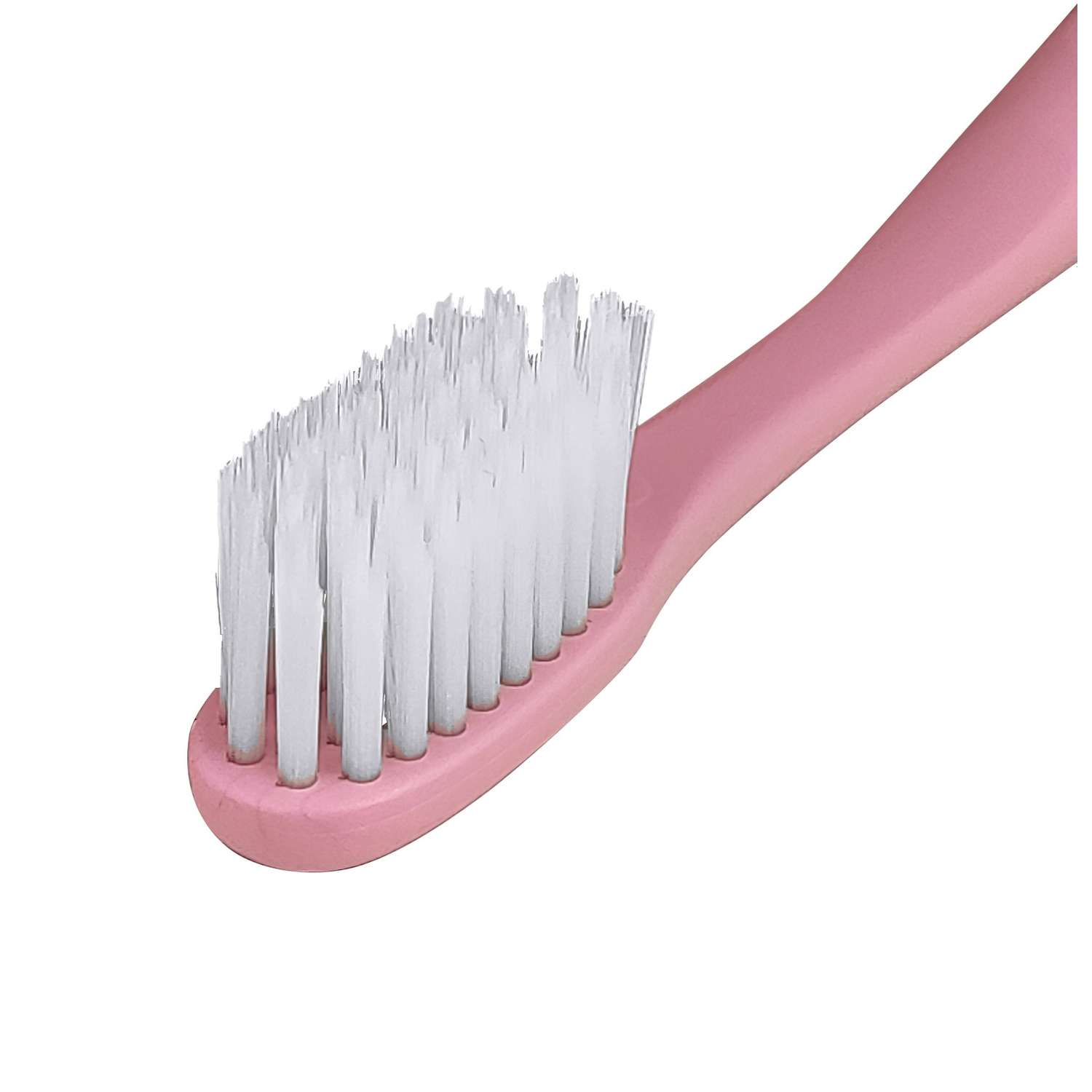 Зубная щетка DENTAL CARE c частицами серебра двойной средней жесткости и мягкой щетиной цвет пепельная роза - фото 2