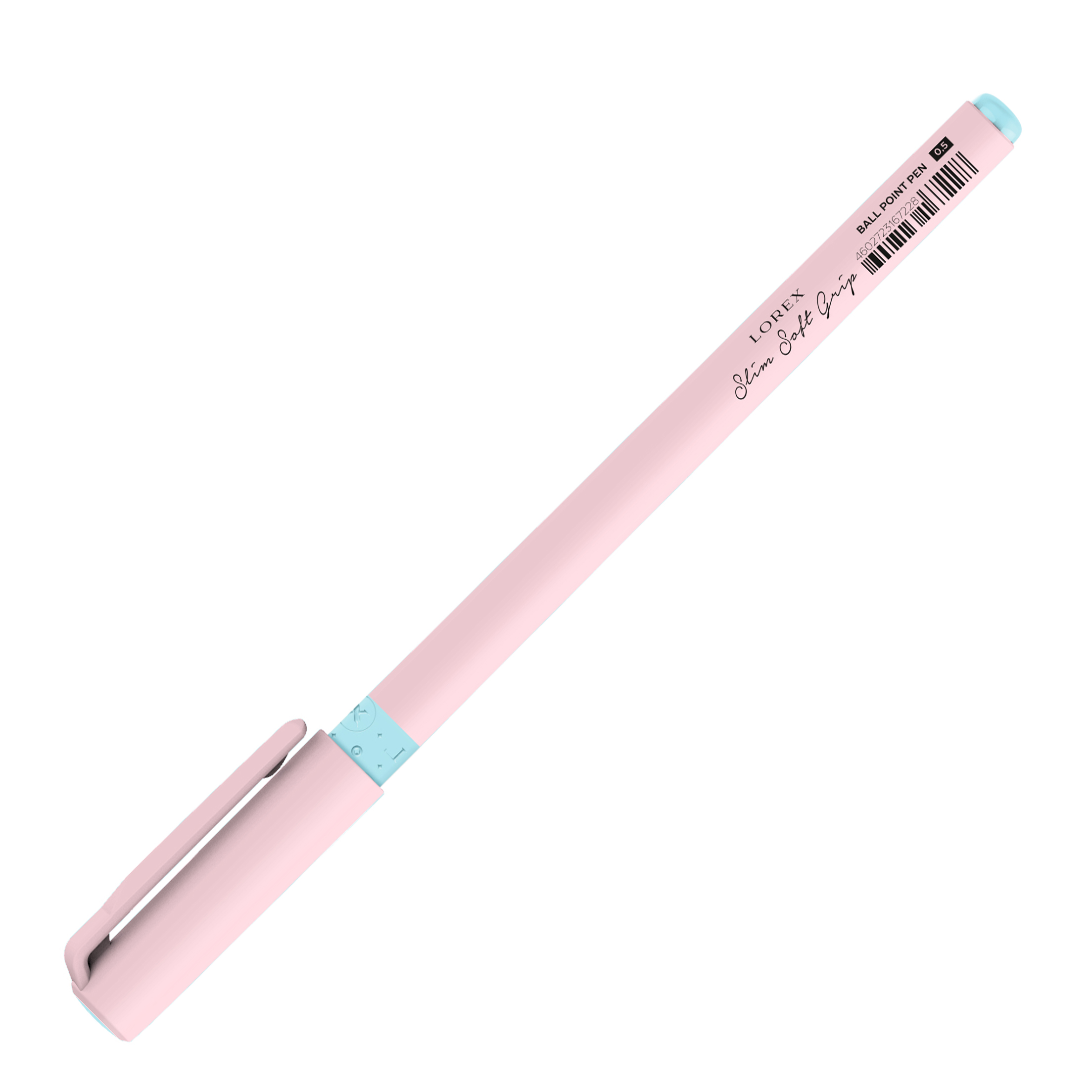 Ручка шариковая Lorex Pastel Slim Soft Grip синий 0.5мм ultra-soft touch в ассортименте LXOPSSG-PS5 - фото 4