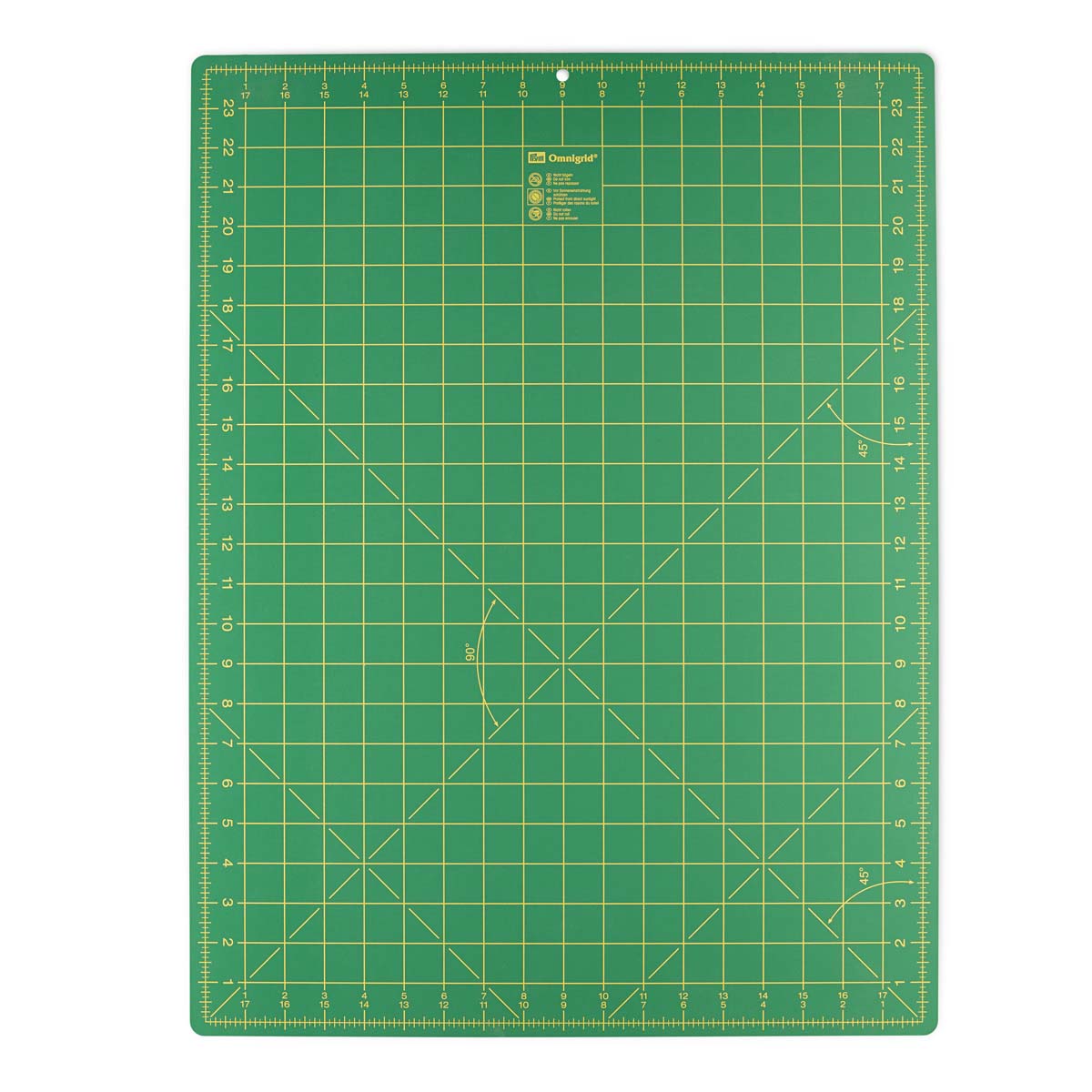 Коврик - подложка раскройный Prym для резки ткани бумаги самовосстанавливающийся с разметкой зеленый 60 см х 45 см 611374 - фото 2