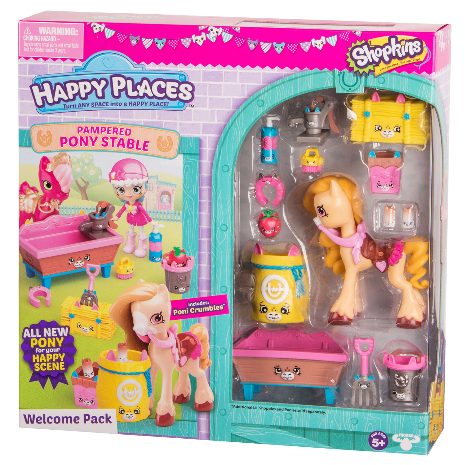 Набор Happy Places Shopkins Новоселье Роскошная конюшня для пони 56685 - фото 4