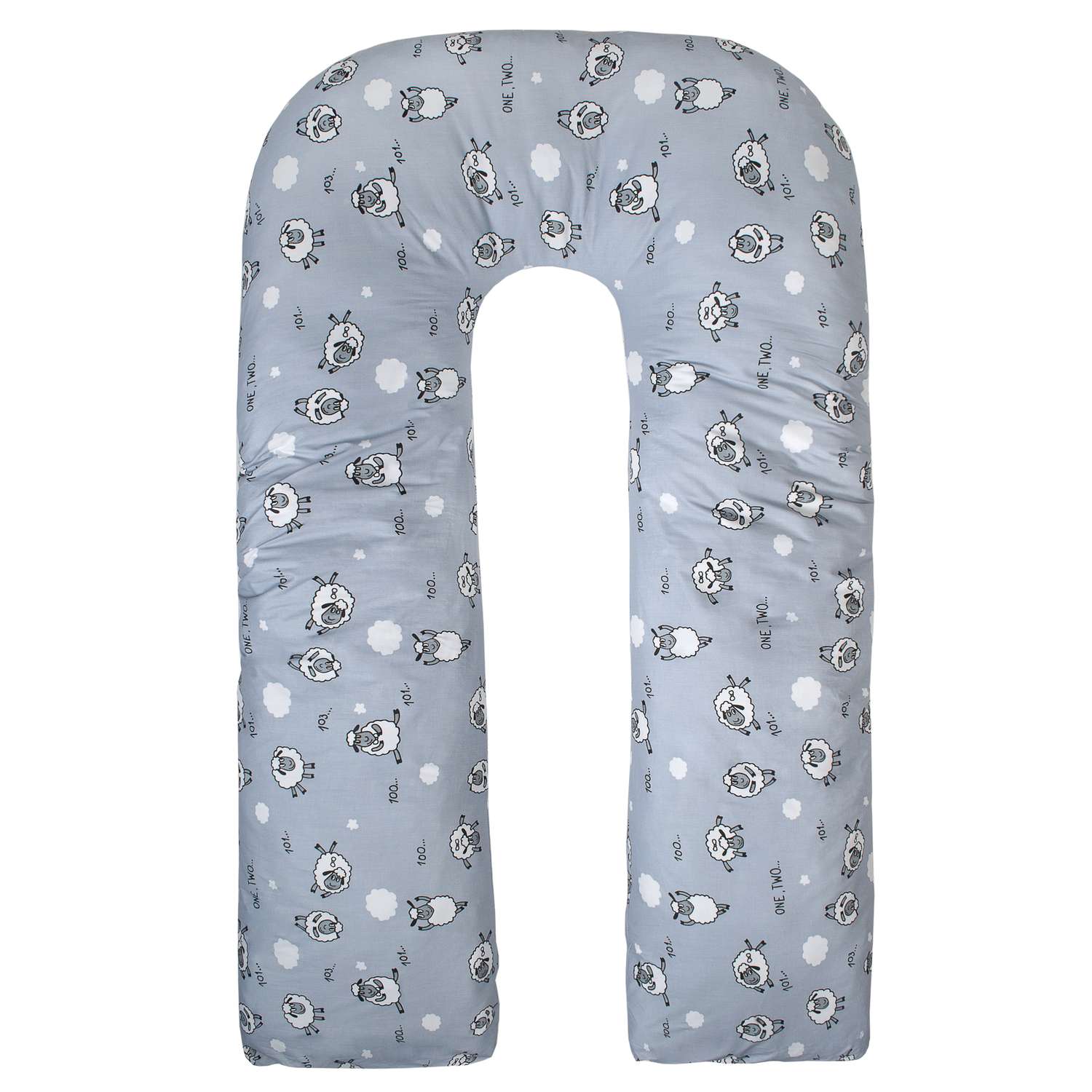 Подушка для беременных Amarobaby Mild design edition Засыпайка U-образная Серый - фото 1
