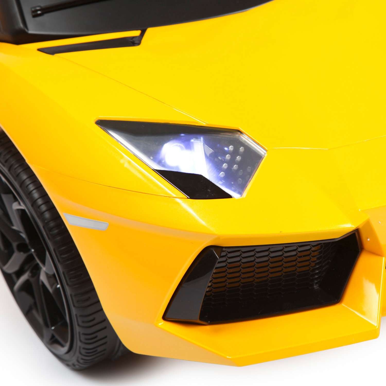 Электромобиль Rastar Lamborghini Aventador Желтый - фото 18