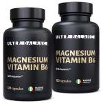 Магний витамин В6 UltraBalance антистресс успокоительное для беременных Mg b6 премиум с аквамином 240 капсул