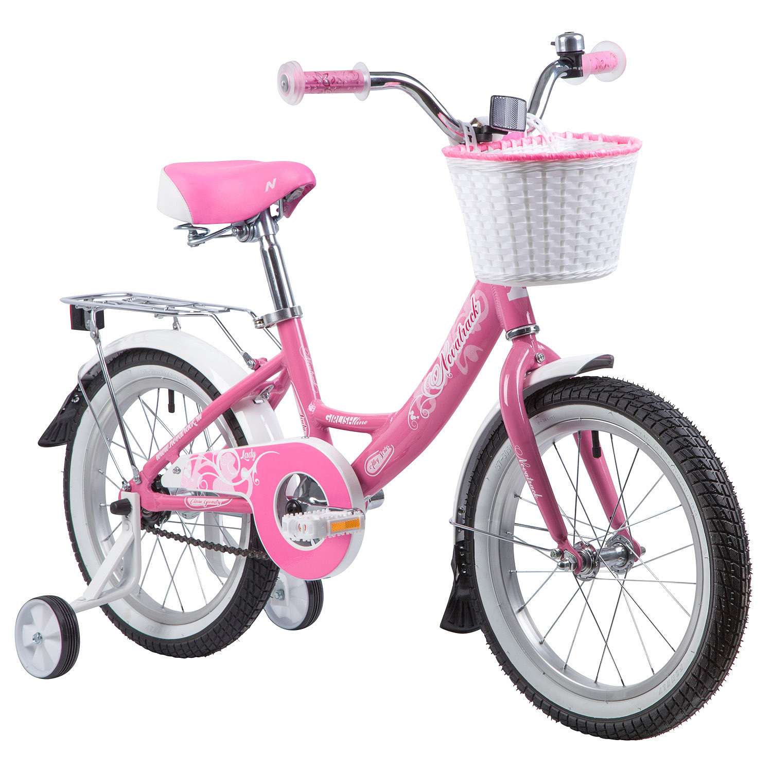 Велосипед NOVATRACK Girlishline 16 розовый - фото 1