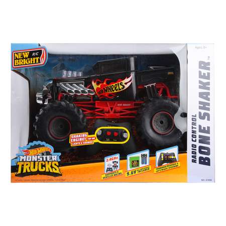 Машина Hot Wheels РУ 1:10 Monster Truck Bone Shaker Черный 61050