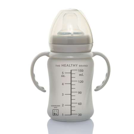 Поильник Everyday Baby Healthy стеклянный 150 мл серый