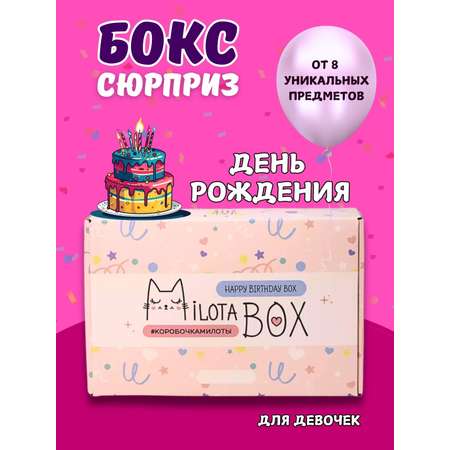 Подарочный бокс для девочки iLikeGift с днем рождения