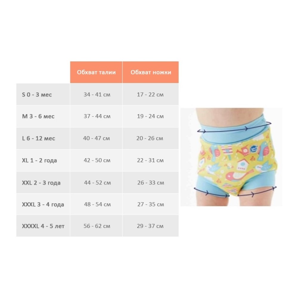 Подгузник для плавания Splash About Happy Nappy Розовые воздушные шары XL - фото 2