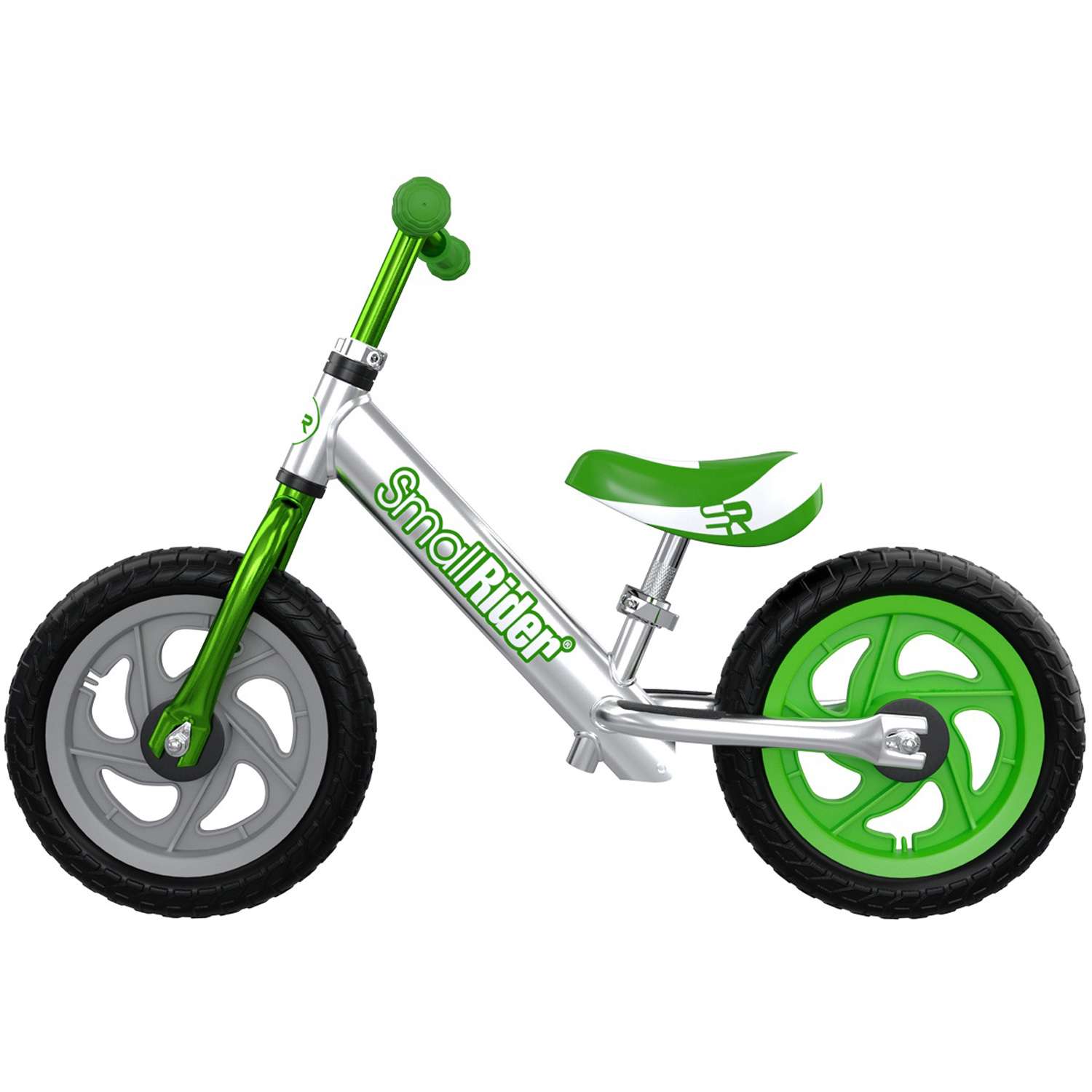 Беговел Small Rider Foot Racer 3 Eva серебро-зеленый - фото 8