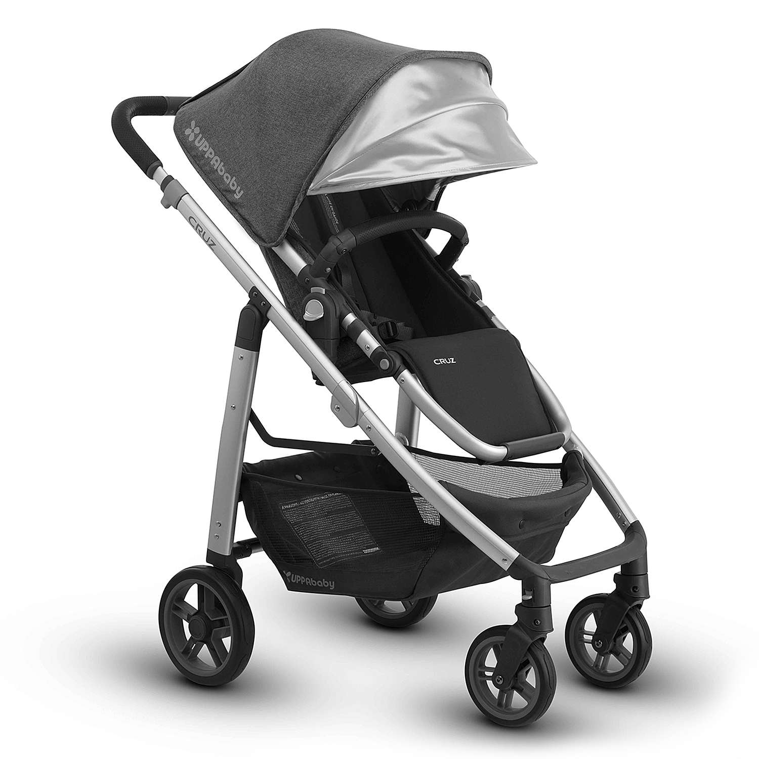 Коляска прогулочная UPPAbaby Cruz 2018 Jordan Black-Grey malange - фото 2