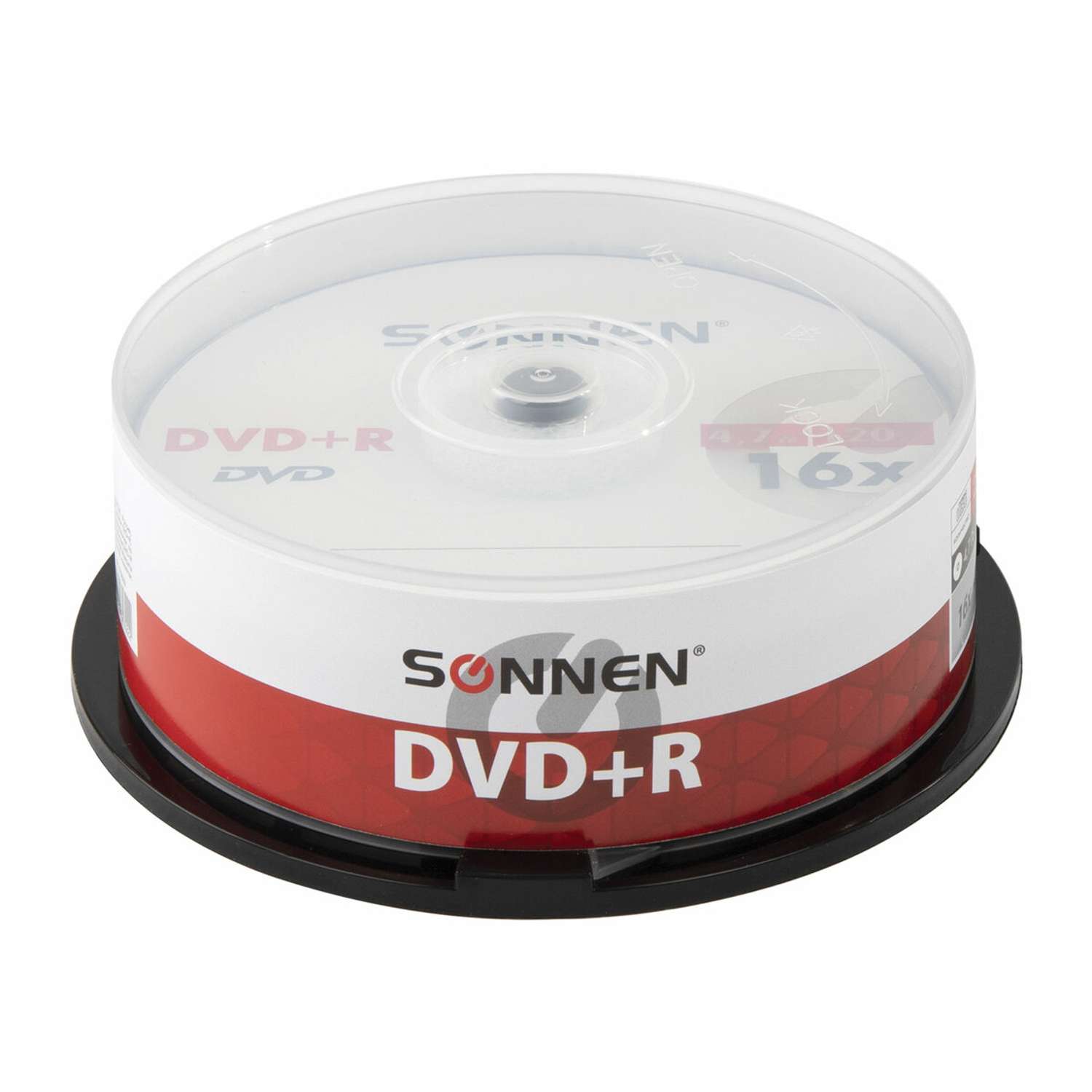 Диск для записи Sonnen DVD+R 4.7GB 16x Cake Box 25 шт - фото 2