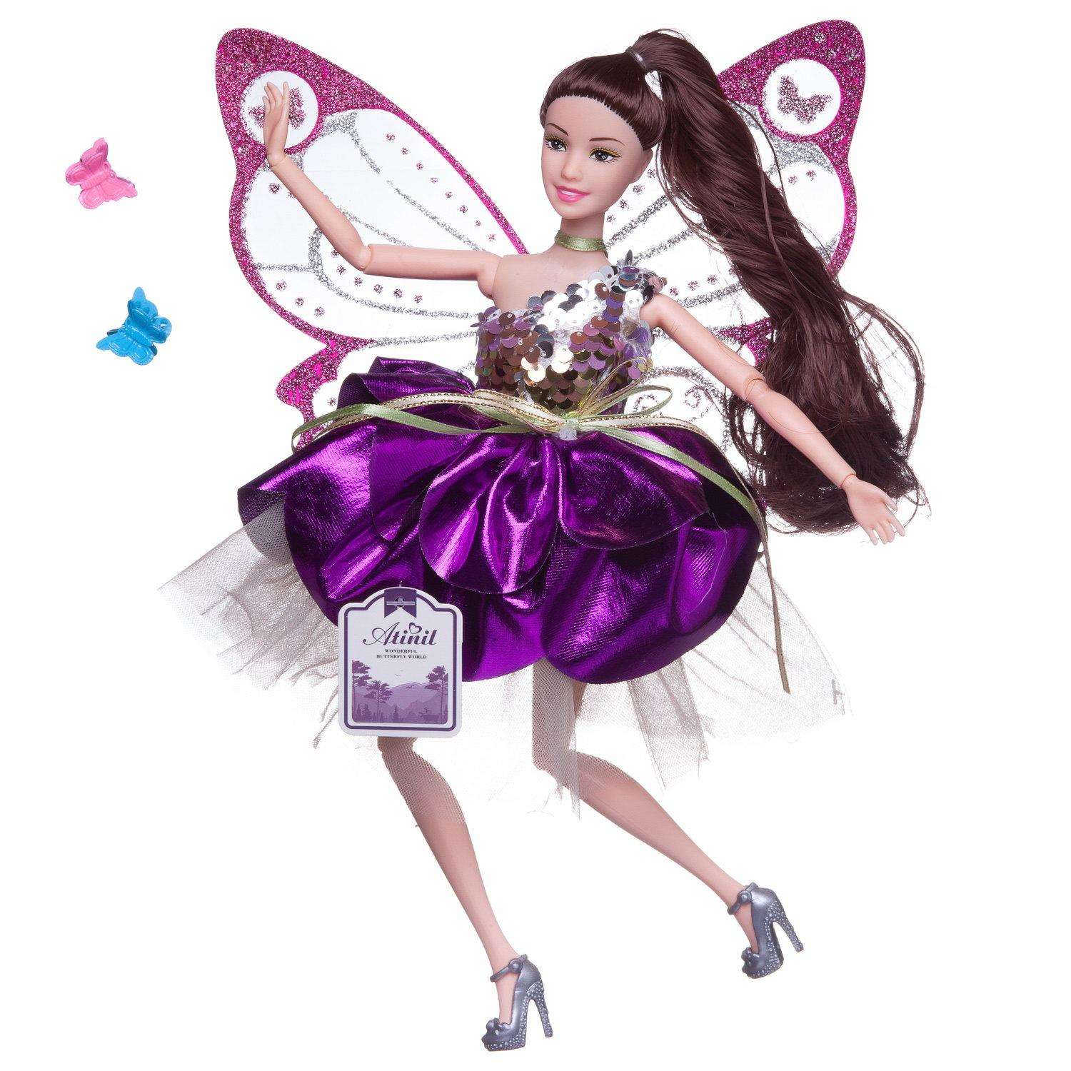Кукла Junfa Atinil Фея в фиолетовом платье 28см WJ-22331 - фото 1
