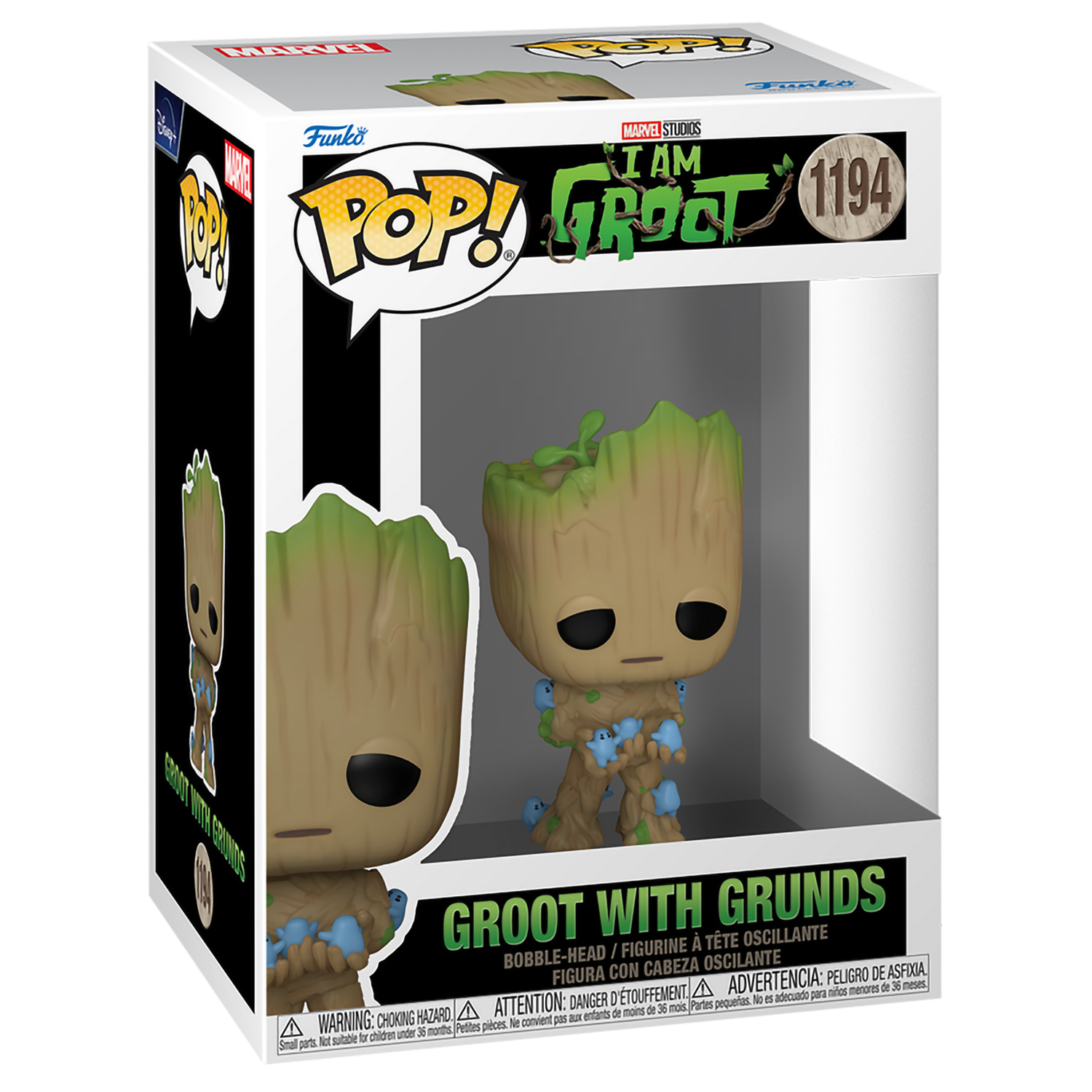 Фигурка Funko POP! Bobble Marvel I Am Groot Groot With Grunds (1194) 70652 - фото 2