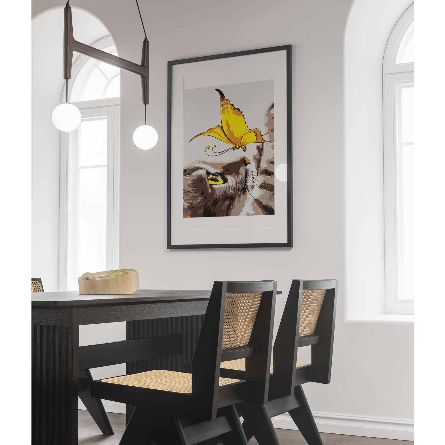 Картина по номерам 50х40 Selfica Жёлтая бабочка - фото 2