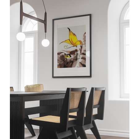 Картина по номерам 50х40 Selfica Жёлтая бабочка