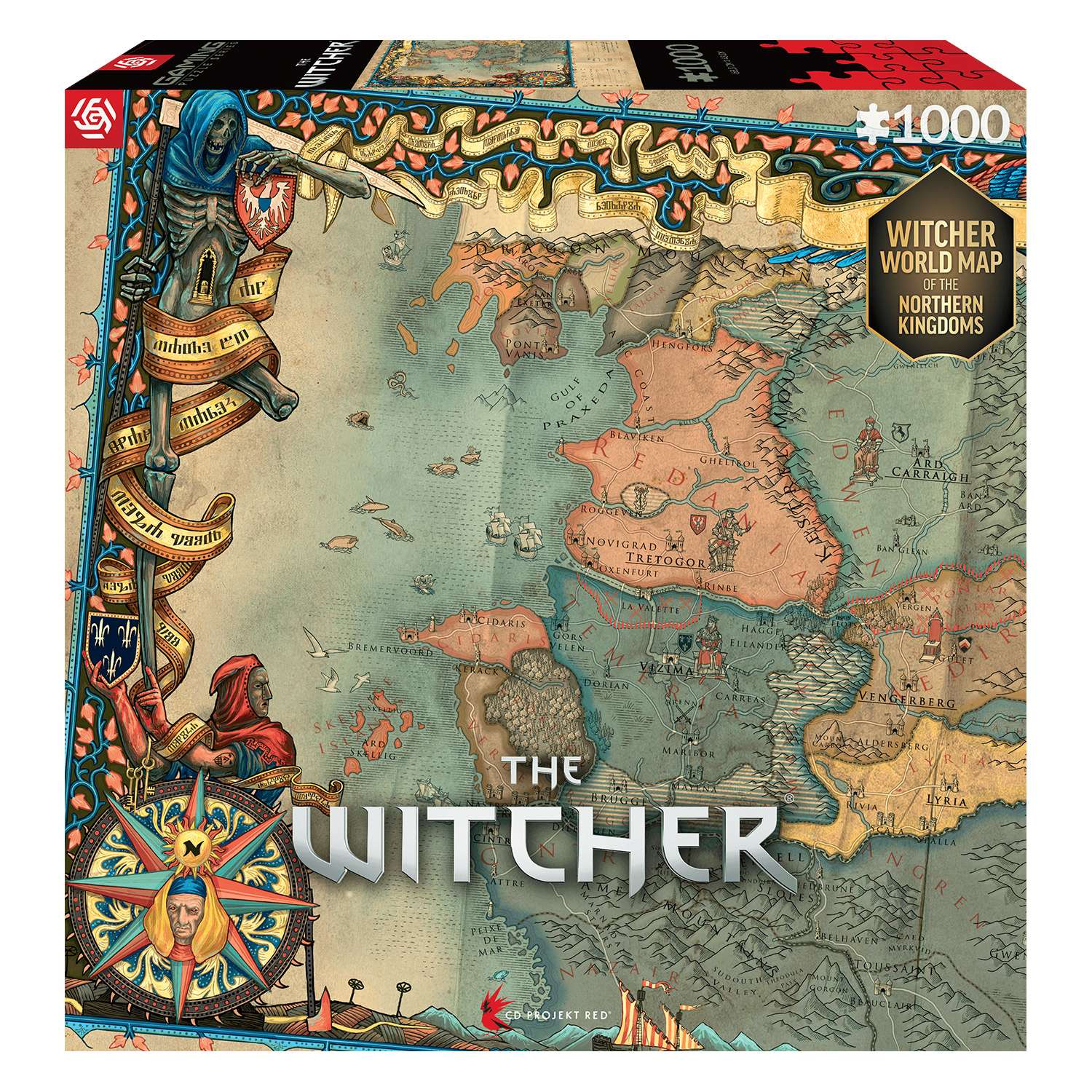Пазл Good Loot The Witcher 3 The Northern Kingdoms - 1000 элементов (Gaming серия) - фото 1