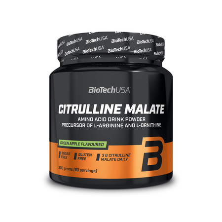 L-цитруллин малат BiotechUSA Citrulline Malate 300 г. Лайм