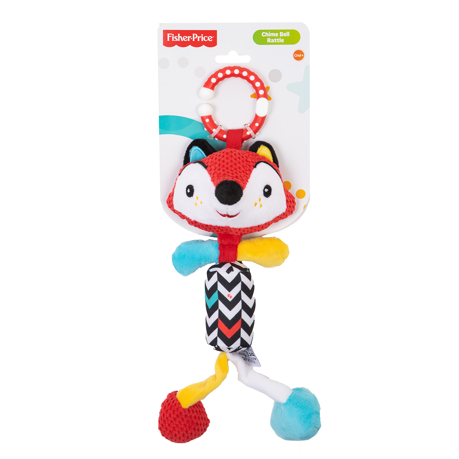 Погремушка Fisher Price Лисенок с колокольчиком 2010725 - фото 2