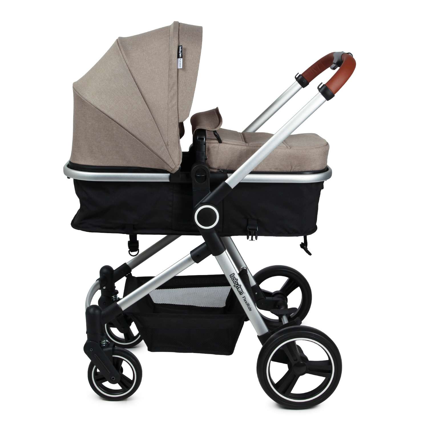 Коляска-трансформер Babyton FlexiRide Black beige - фото 12