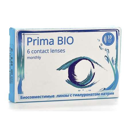 Контактные линзы OKVision Prima BIO 6 шт R 8.6 -2.50