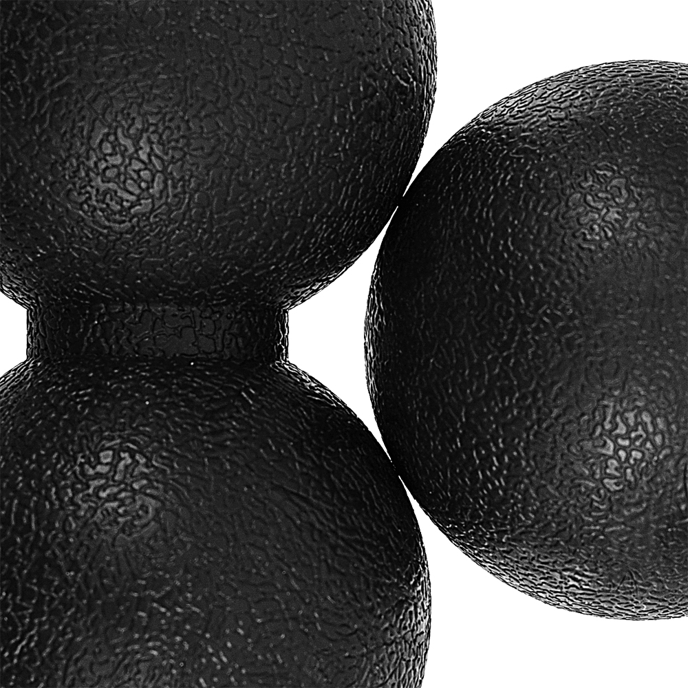 Набор массажных мячей STRONG BODY спортивных для МФР. Классический и сдвоенный: 6 см и 6х12 см. Черный - фото 5