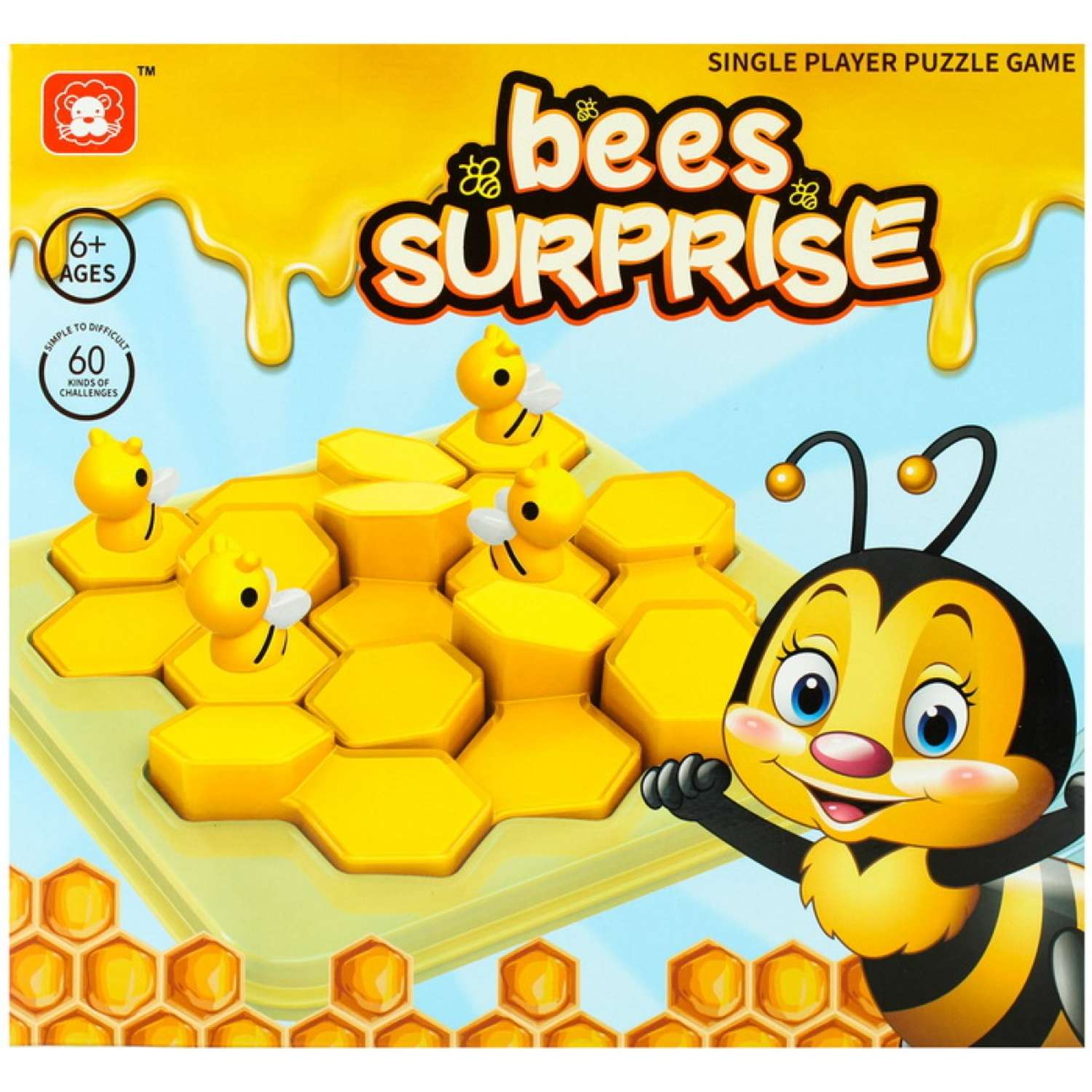Развивающая игра сортер ICOY Toys настольная на логику Сюрприз для пчел - фото 1