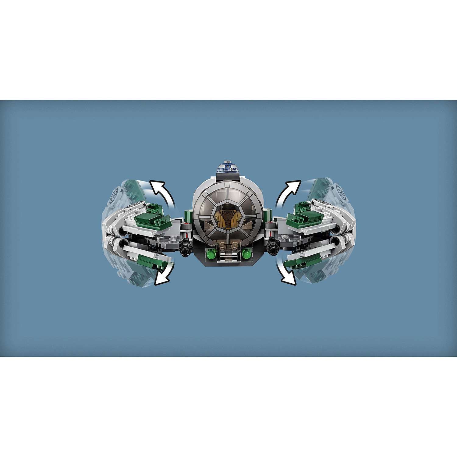 Конструктор LEGO Star Wars Звёздный истребитель Йоды блочный - фото 6