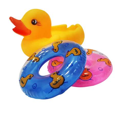 Набор игрушек Uviton для купания Утенок-спасатель