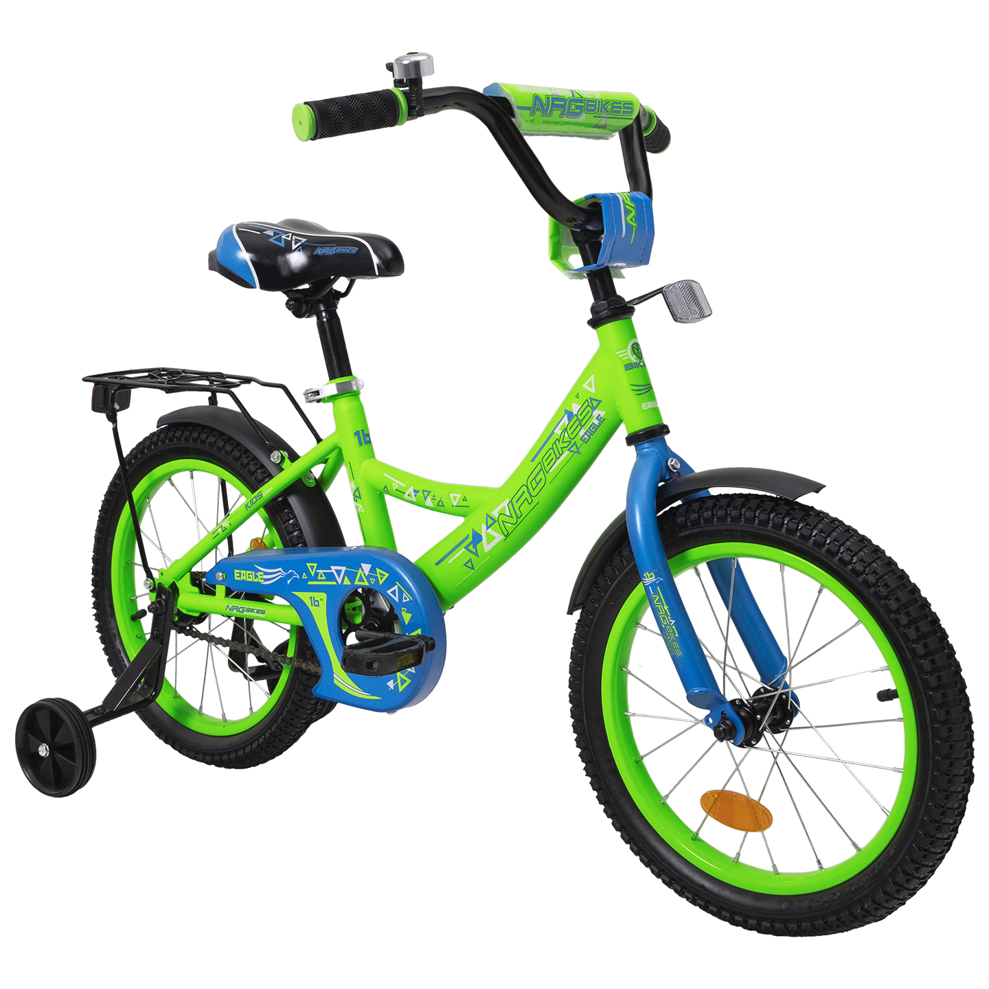 Велосипед NRG BIKES Eagle 16 green-blue - фото 11