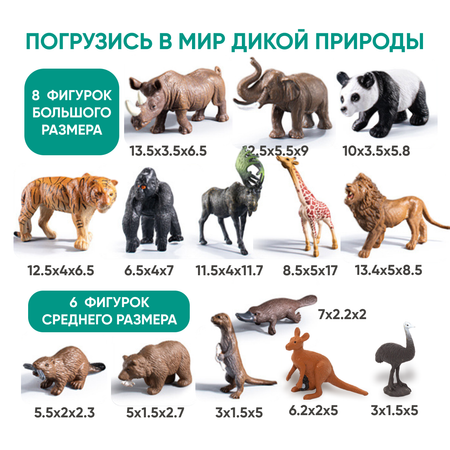 Фигурки животных TrendToys игровой набор фигурок животных \"Ферма\" в боксе, 28 предметов